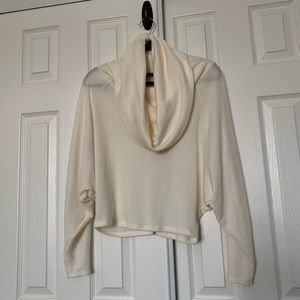 Cream Cowl Neck/Batwing sweater